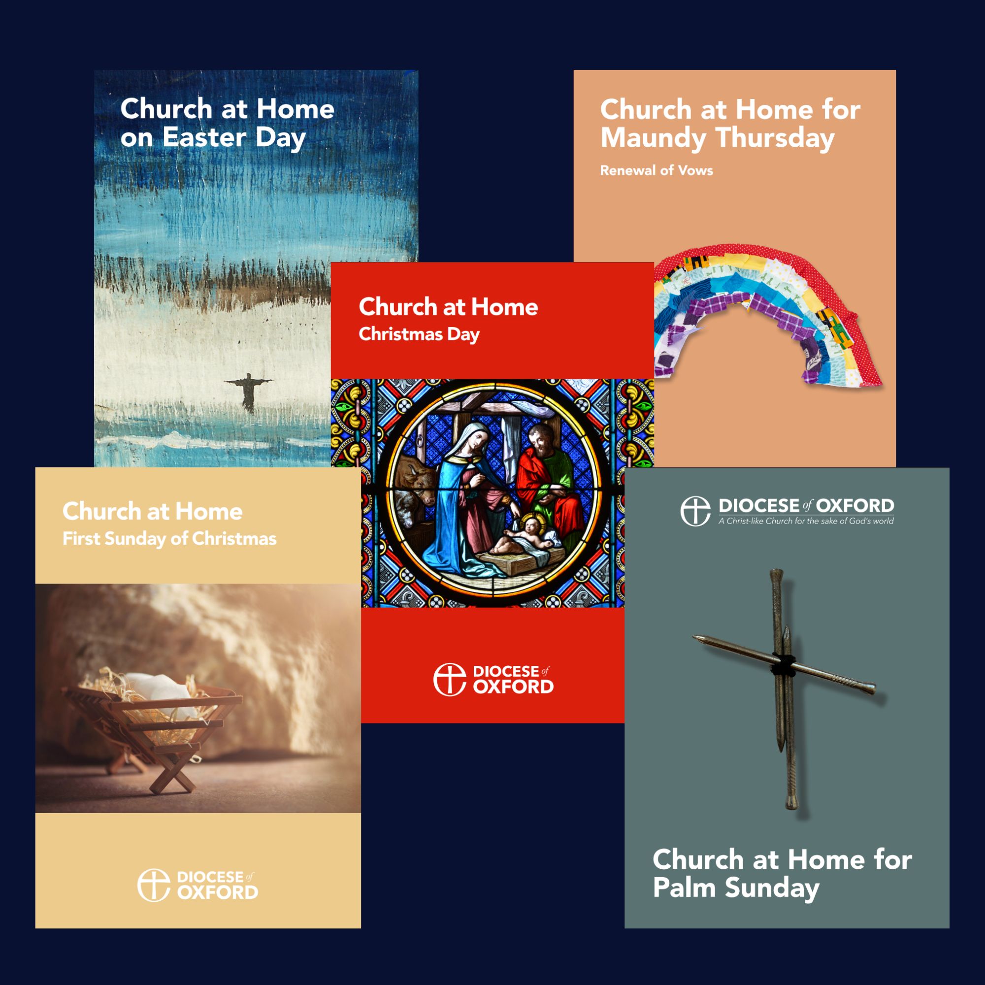 Covers of Church at Home orders of service