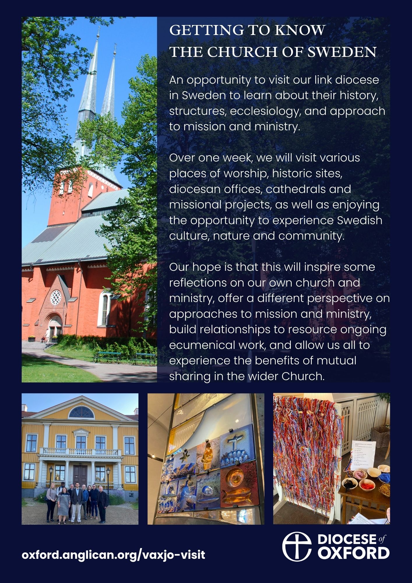 Poster for Sweden visit. Click to open PDF