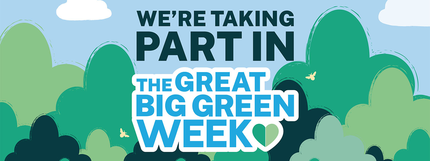 We're taking part in Great Big Green Week banner illustration