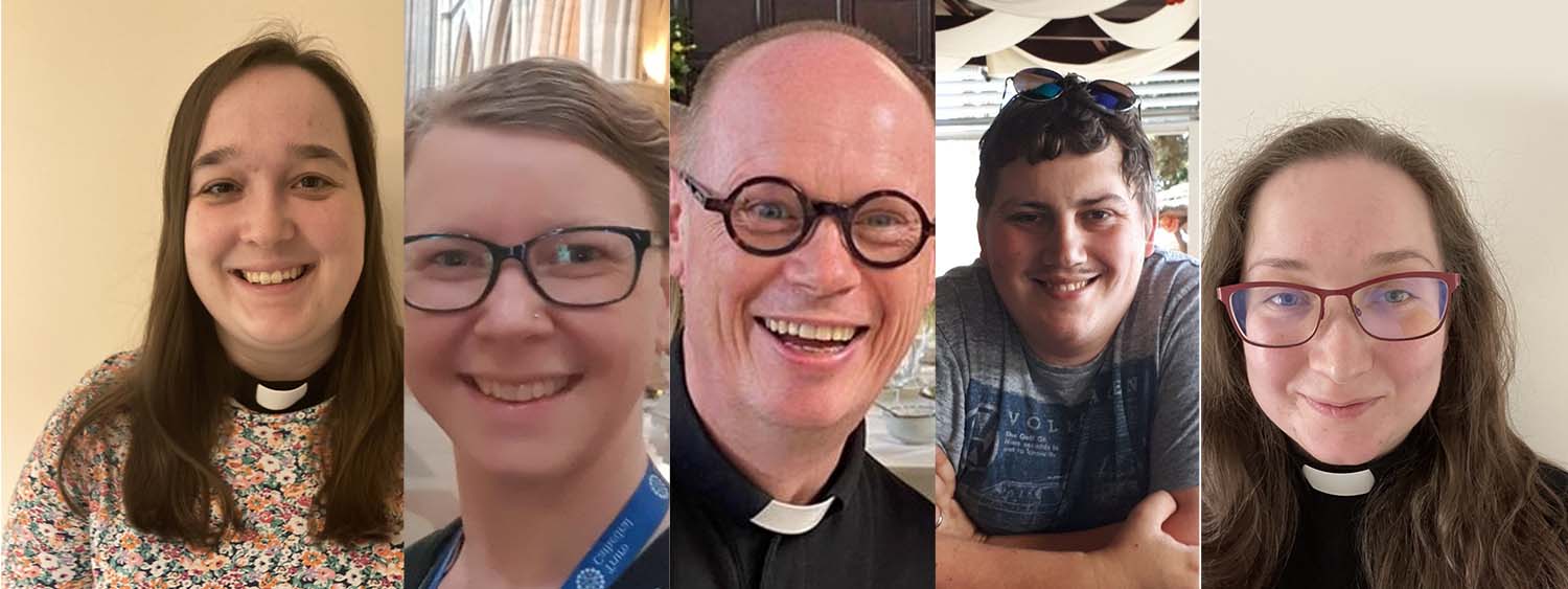 Five head and shoulders photos of the speakers at a disability and neurodiversity vocations event