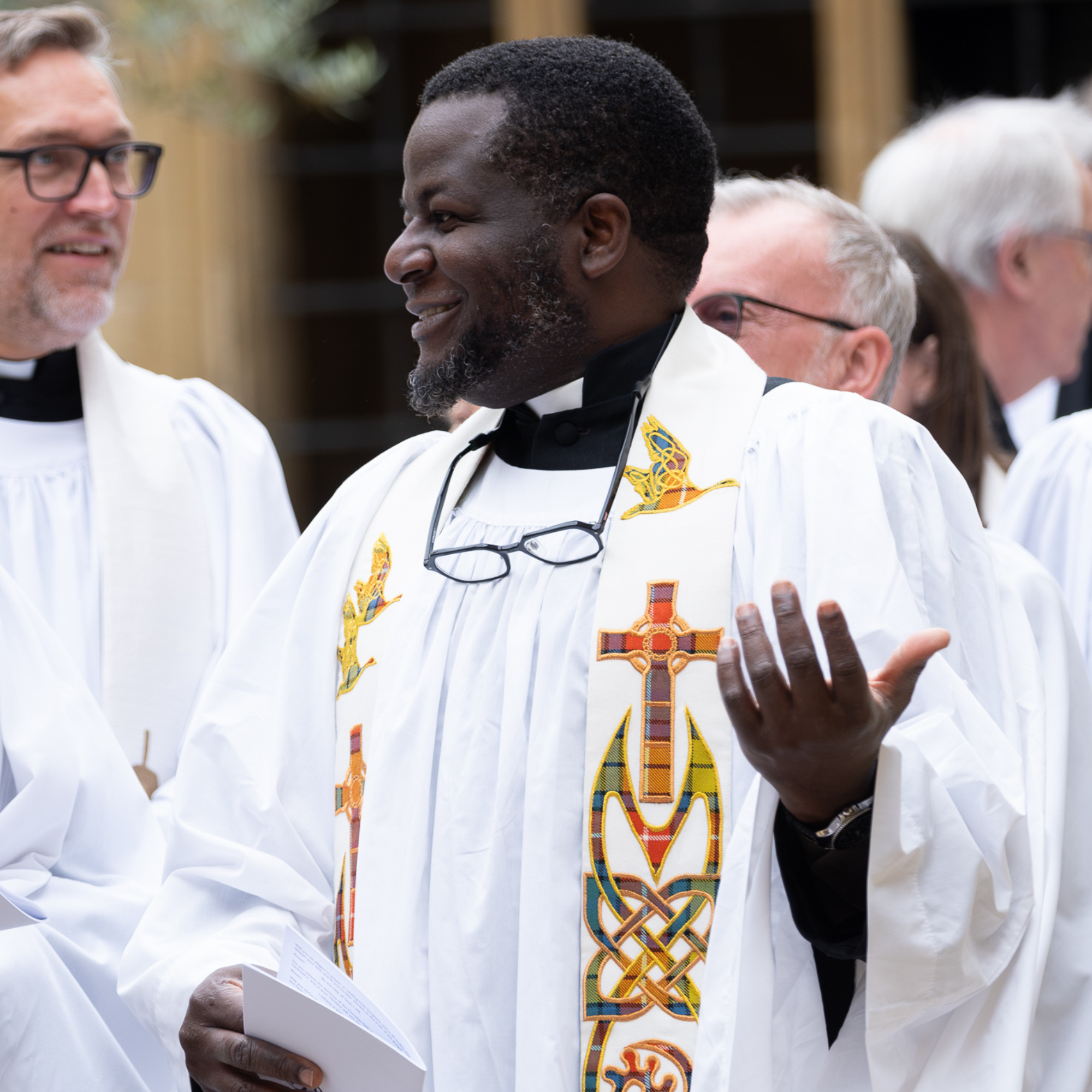 Revd Ayo Audu at a service at Christ Church Cathedral